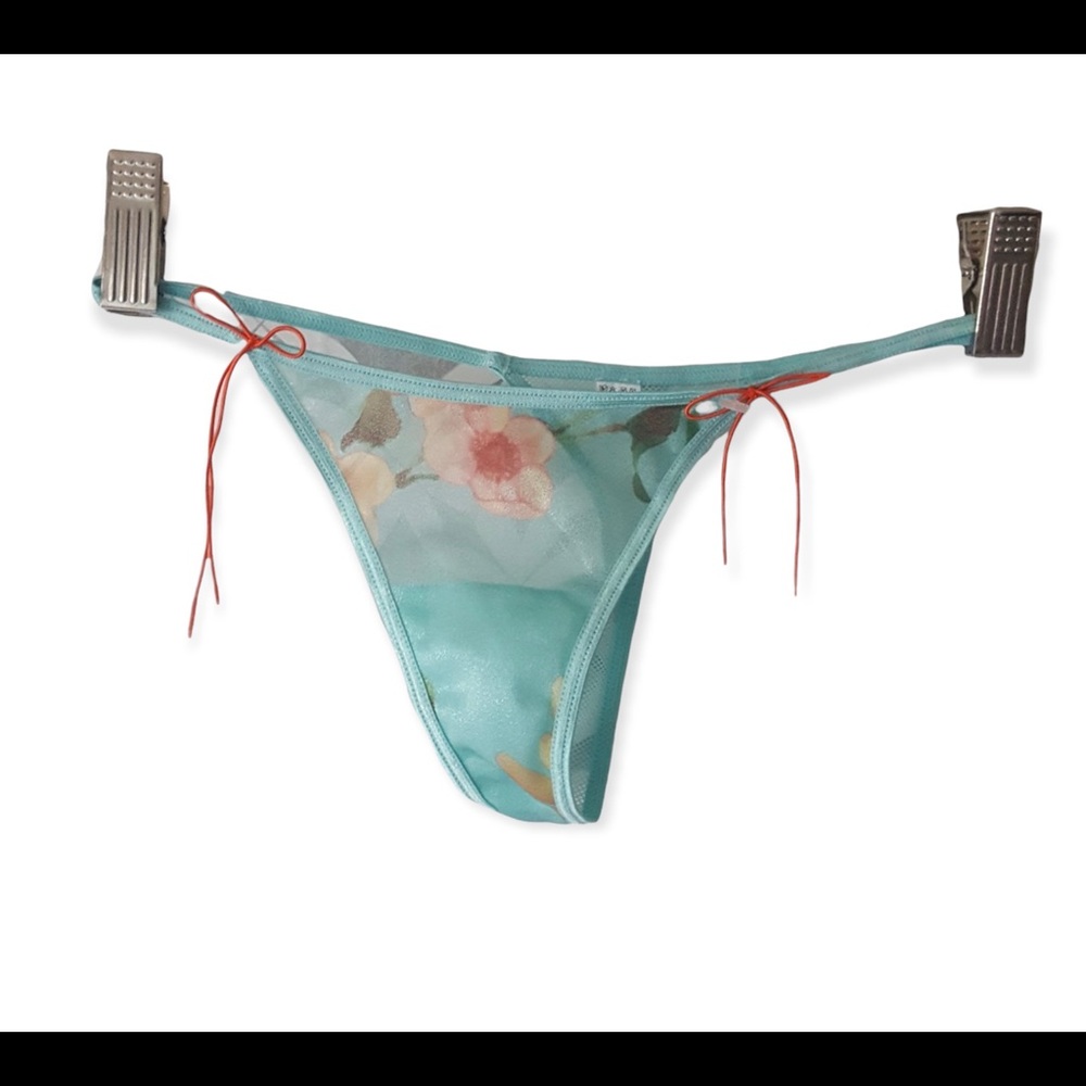 Teal Blue Thong